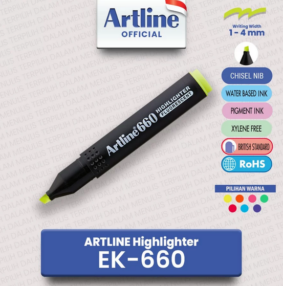 ARTLINE EK-660 HIGHLIGHTER BLUE