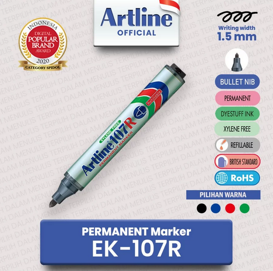 ARTLINE EK-107R PERMANENT MARKER BLUE